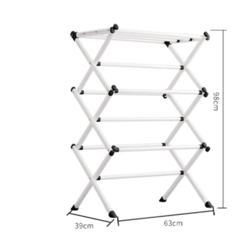 3 Tier Clothes Airer Dryer Metal Laundry l Drying Rack - Indoor Outdoor Patio