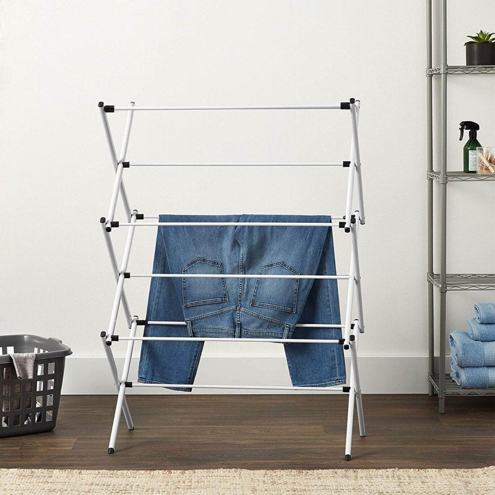 3 Tier Clothes Airer Dryer Metal Laundry l Drying Rack - Indoor Outdoor Patio