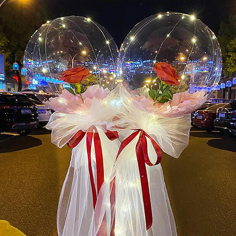 LED Balloon Rose Bouquet