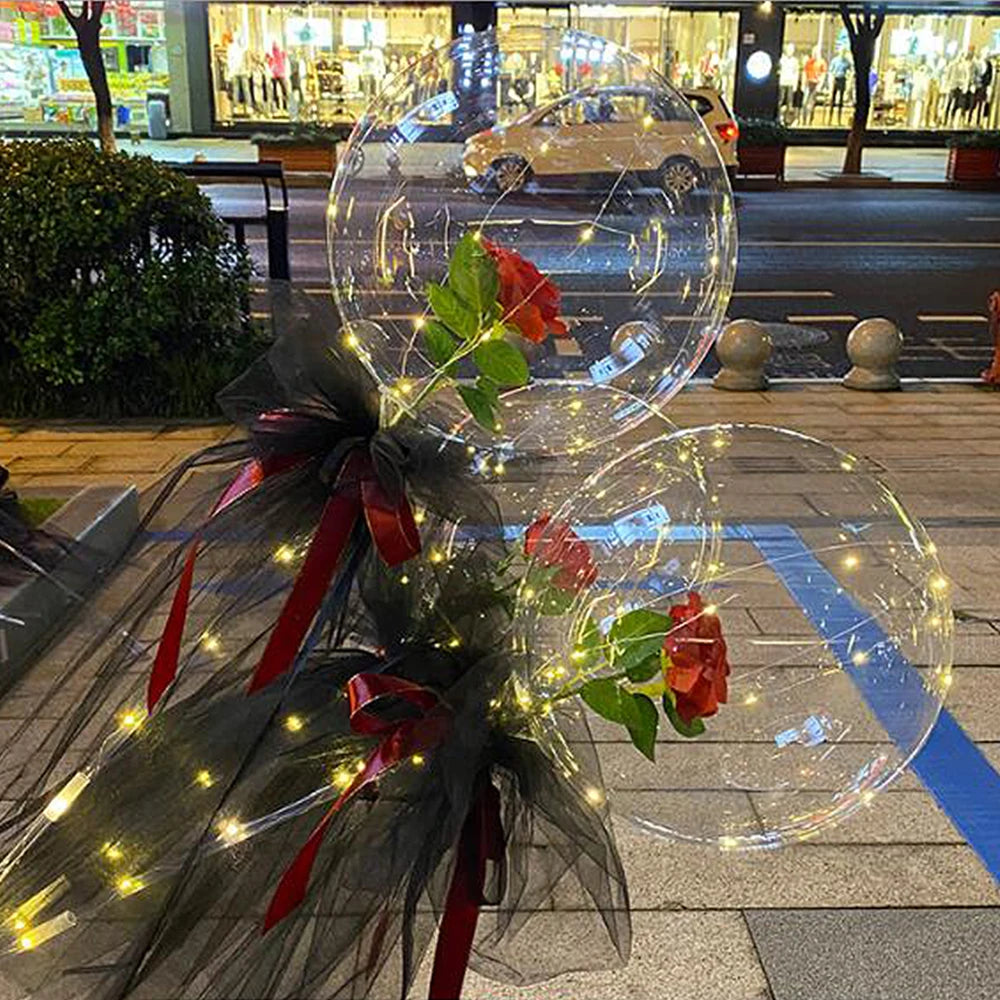 LED Balloon Rose Bouquet