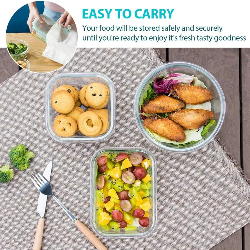 Glass Food Storage Containers with Lids