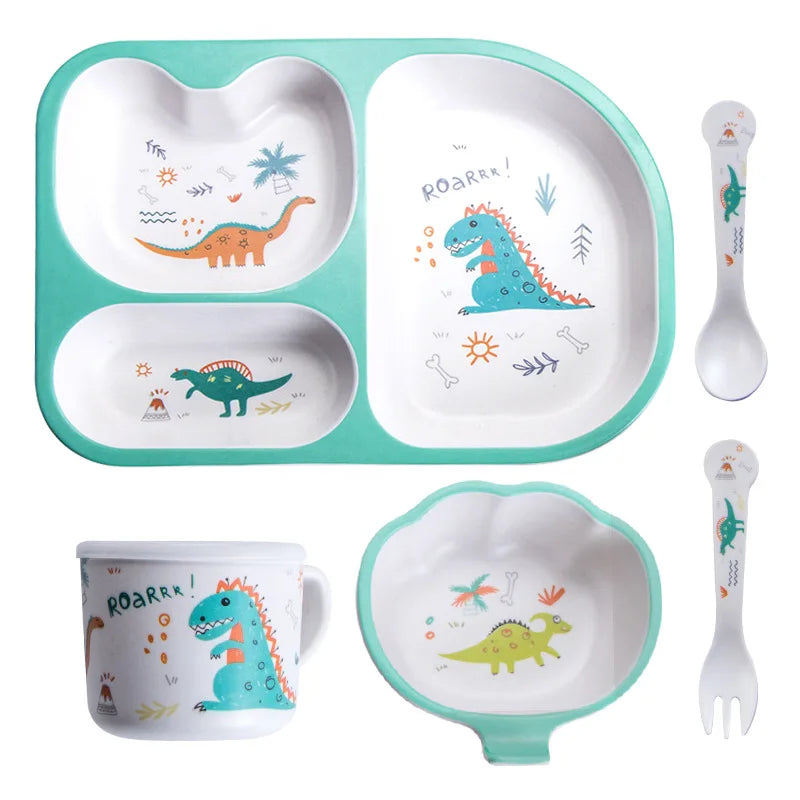 5-Piece Eco-Friendly Kids Feeding Set