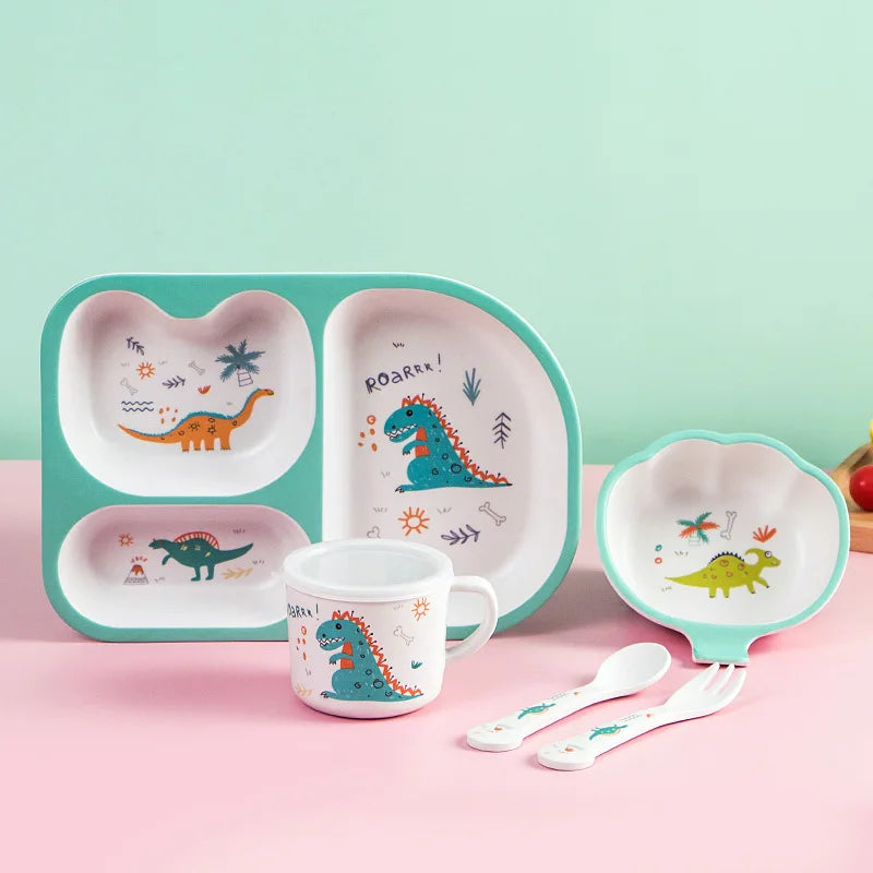 5-Piece Eco-Friendly Kids Feeding Set
