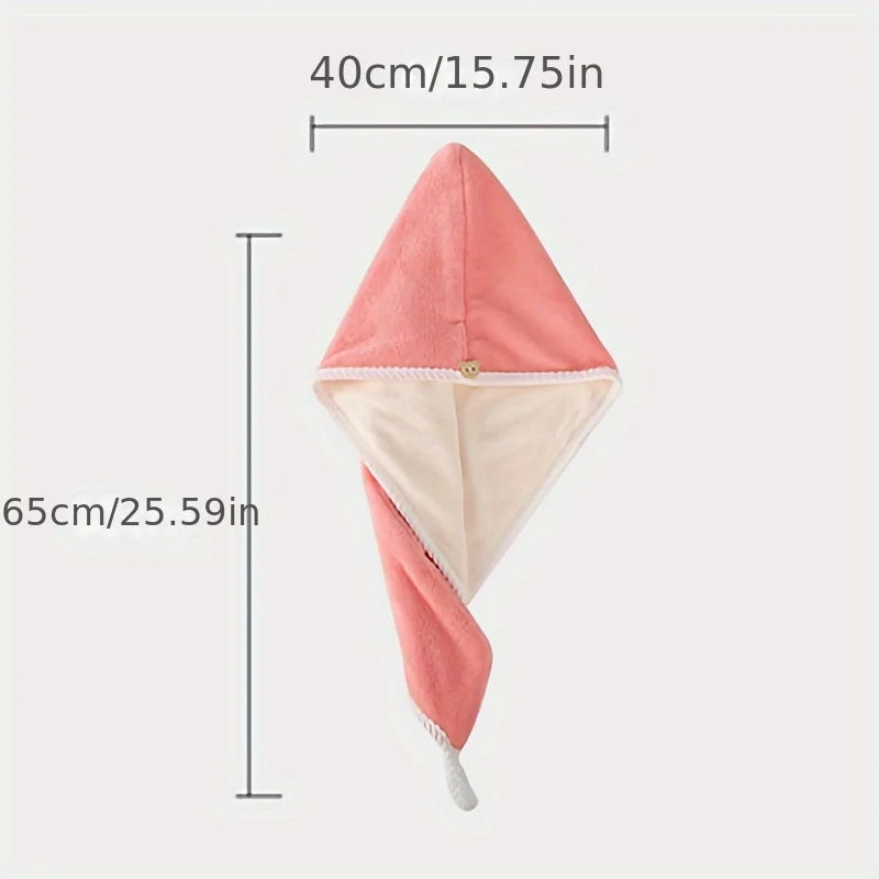 Double Layer Hair Drying Towel