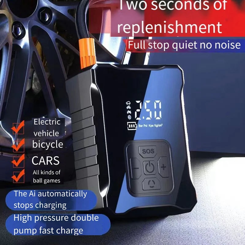 Electric Tire Inflator / Pump for Cars, Motorcycles, Bicycles, Boats and Balls