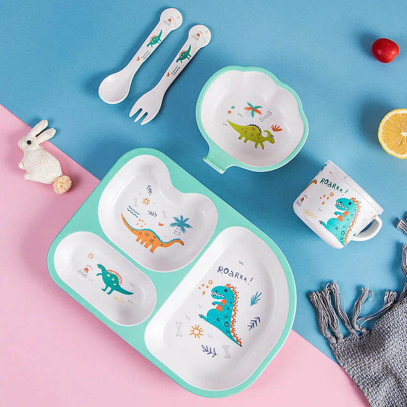 5-Piece Eco-Friendly Kids Feeding Set