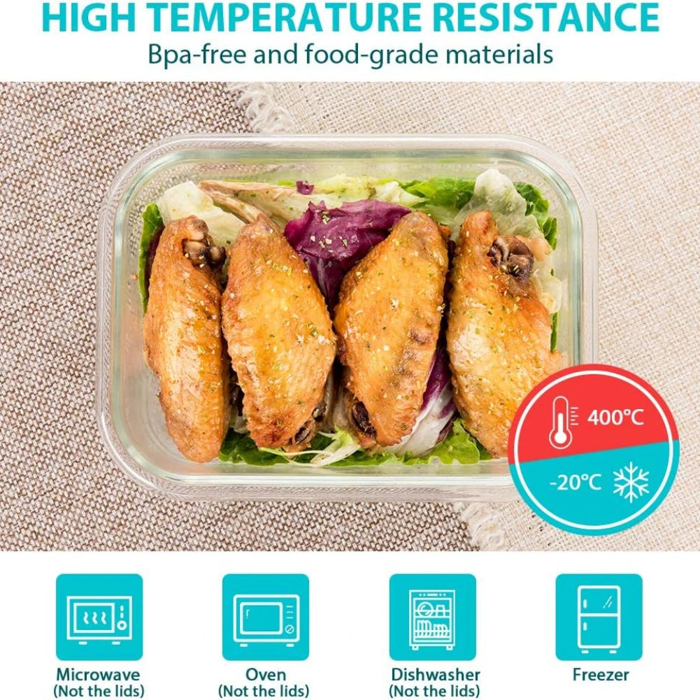 Glass Food Storage Containers with Lids