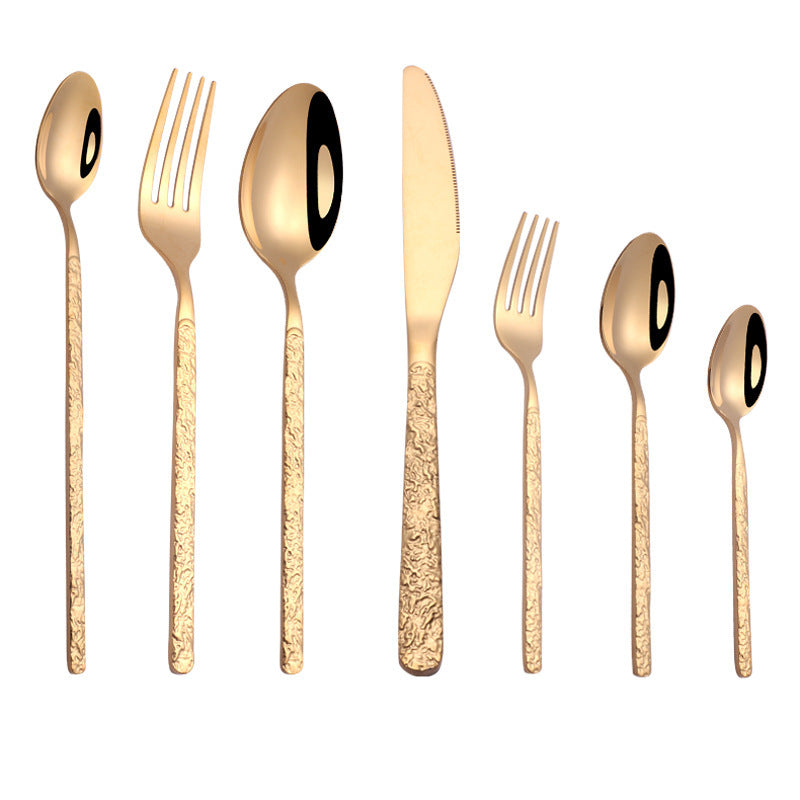 Textured Handle Cutlery Set