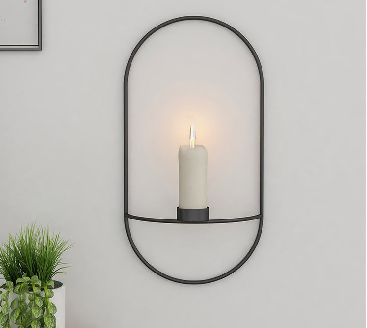 3D Wall Mounted Metal Candle Holder