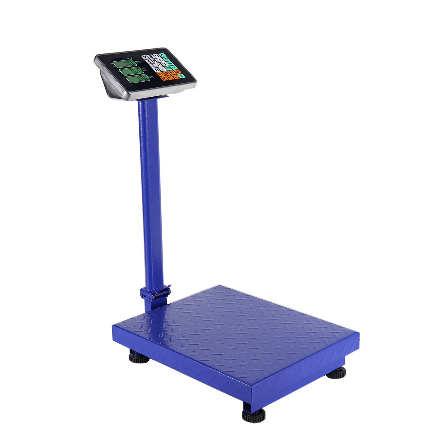 300KG/661lb LCD Digital Personal Floor Postal Platform Scale Blue