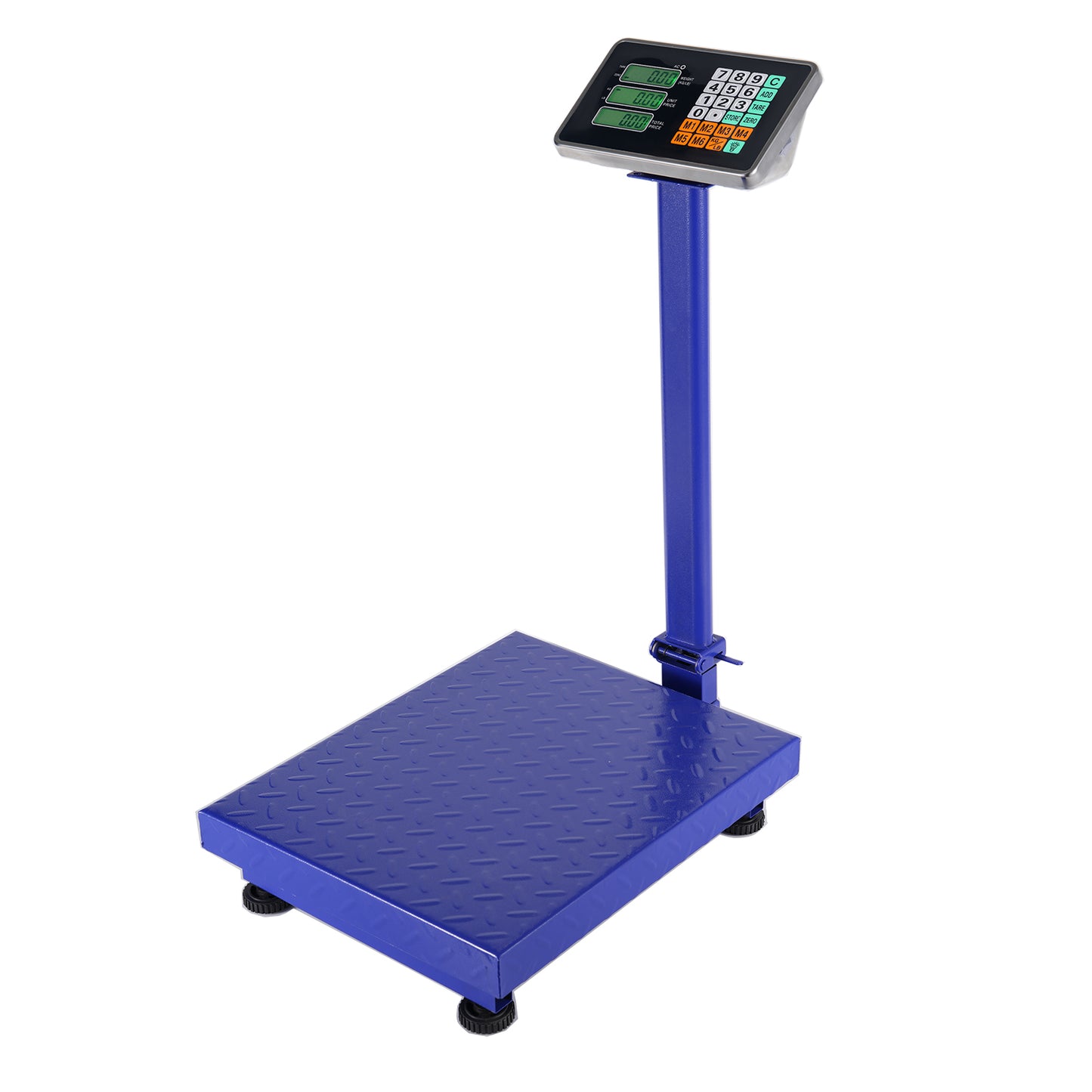 300KG/661lb LCD Digital Personal Floor Postal Platform Scale Blue