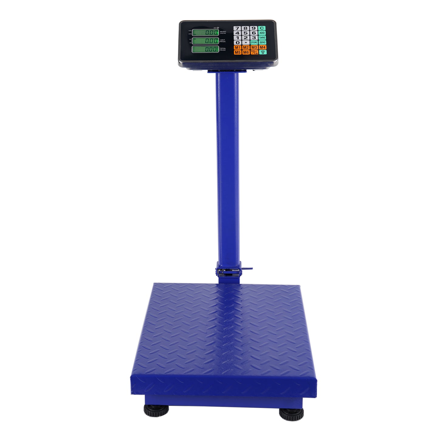 300KG/661lb LCD Digital Personal Floor Postal Platform Scale Blue