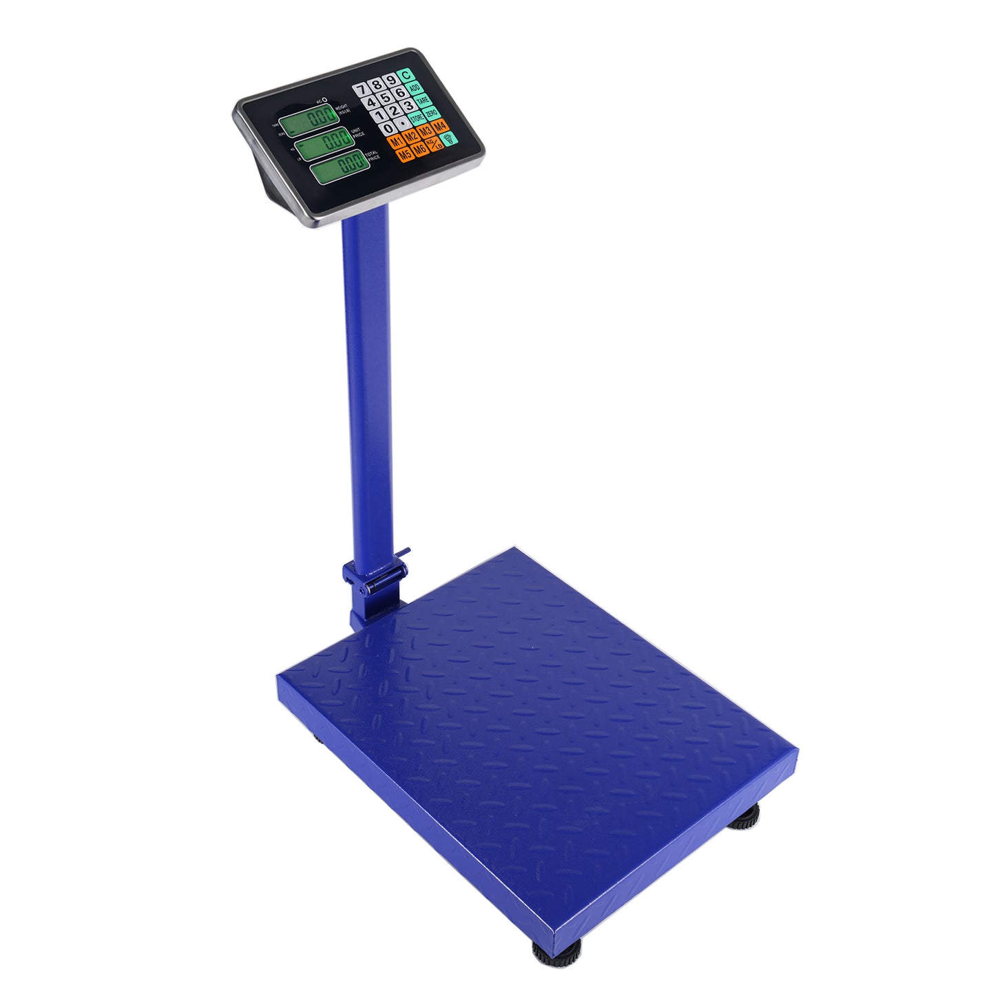 300KG/661lb LCD Digital Personal Floor Postal Platform Scale Blue