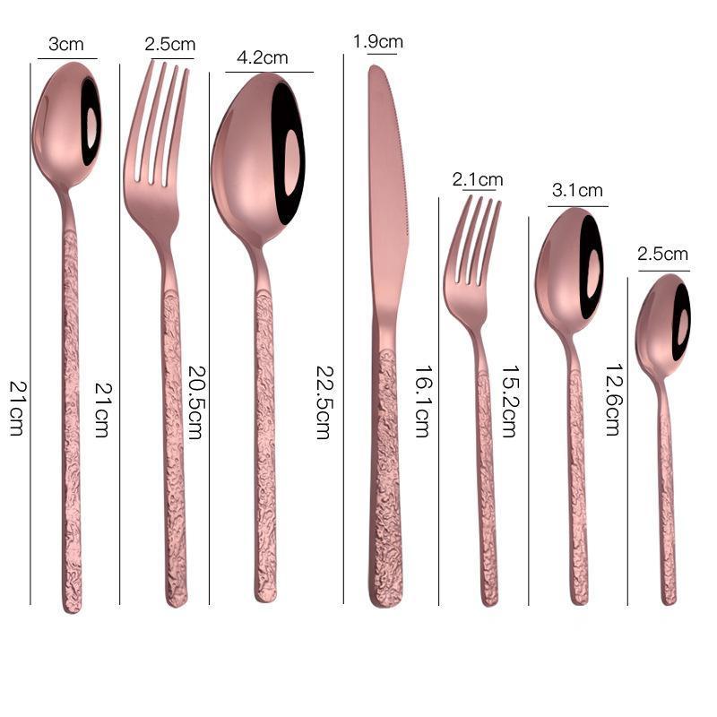 Textured Handle Cutlery Set