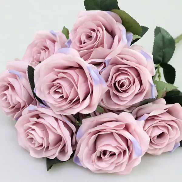 Artificial Silk 1 Bunch French Rose Floral Bouquet