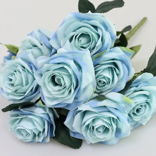 Artificial Silk 1 Bunch French Rose Floral Bouquet