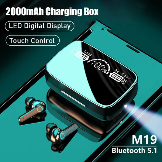 Wireless Bluetooth Waterproof Earphones with Noise Cancellation and Built-in Mic
