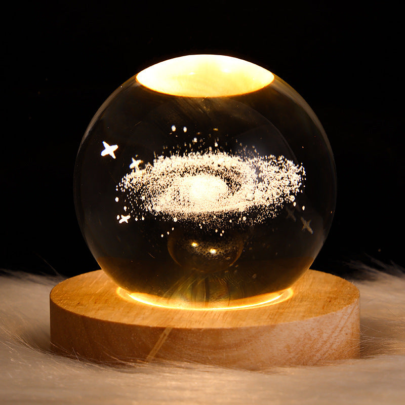 Moon Crystal Ball Night Light / Table Lamp