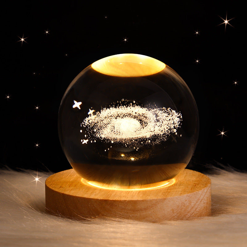 Moon Crystal Ball Night Light / Table Lamp