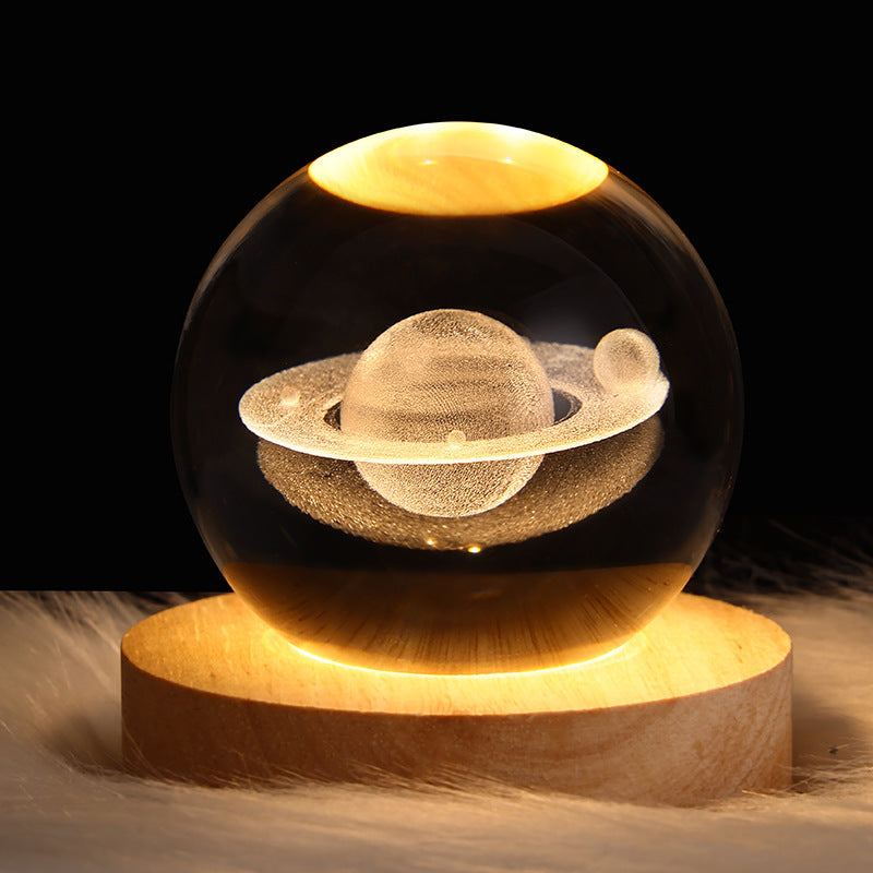 Moon Crystal Ball Night Light / Table Lamp