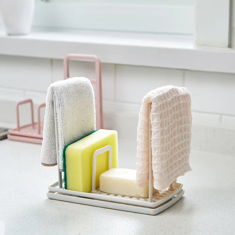 1pc Kitchen Sink Sponge and Towel holder Rack Stand