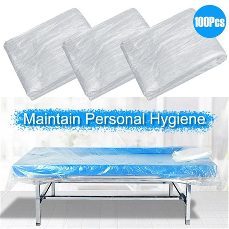 100Pcs Disposable Plastic Couch Cover