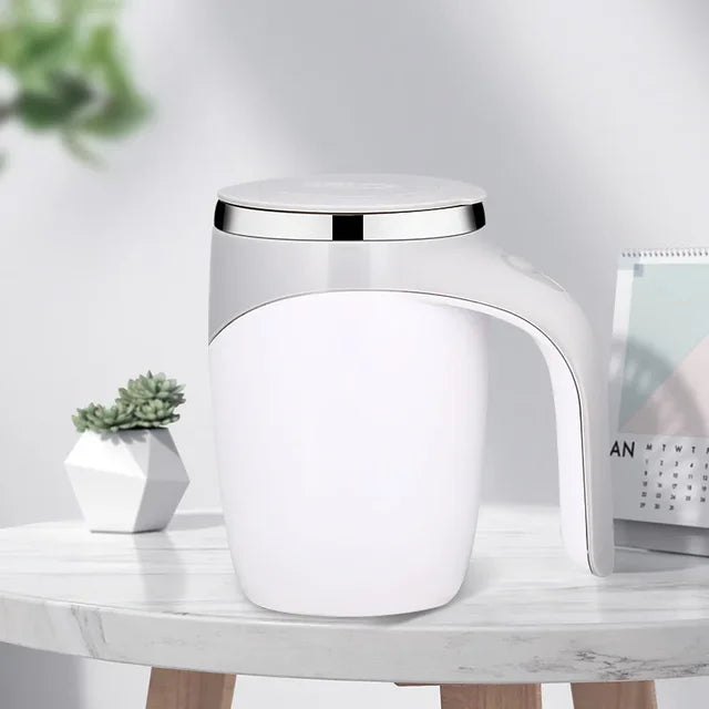 Rechargeable Stainless Steel Stirring Cup Mug