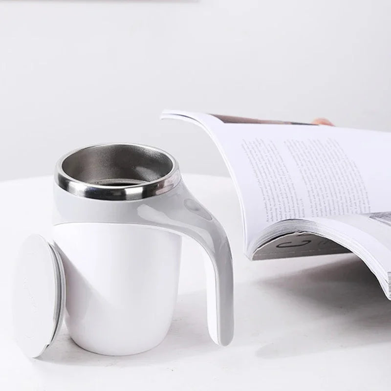 Rechargeable Stainless Steel Stirring Cup Mug