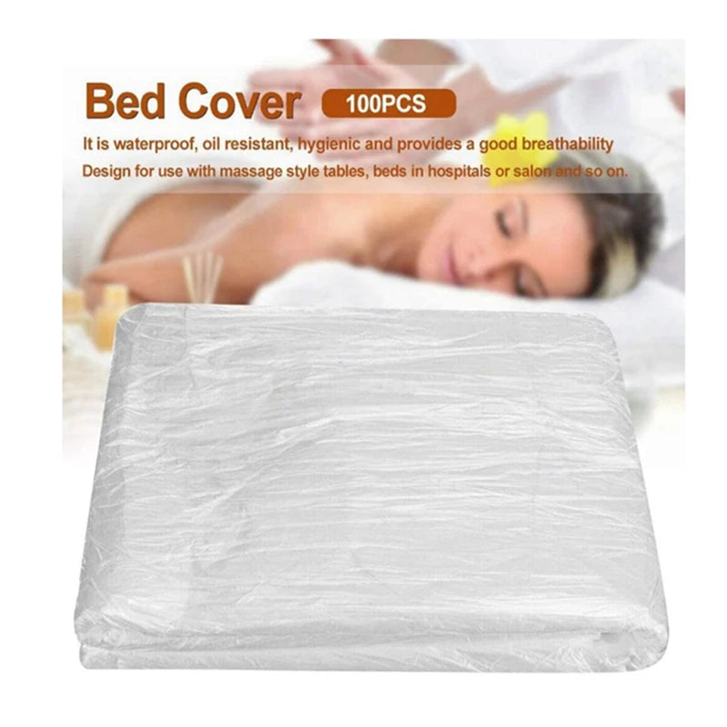 100Pcs Disposable Plastic Couch Cover