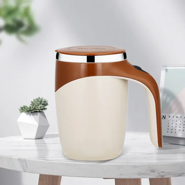 Rechargeable Stainless Steel Stirring Cup Mug