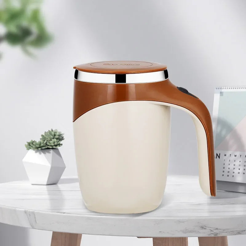 Rechargeable Stainless Steel Stirring Cup Mug