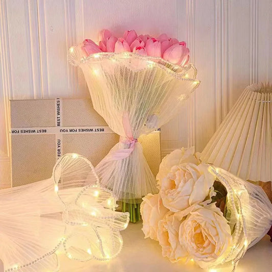 Illuminated Tulle for Bouquets & Gifts