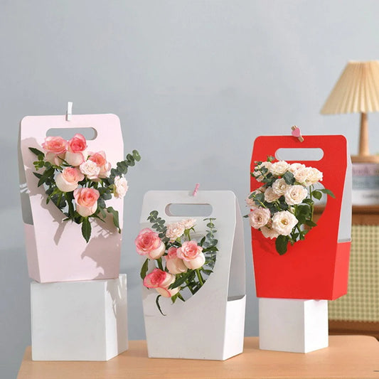 1Pc Rose Flower Wrapping Box Gift Bag