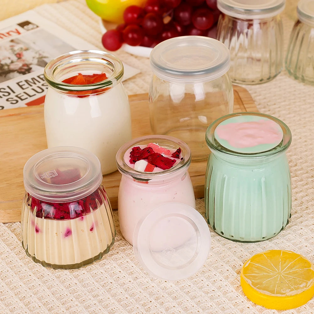 Glass Bottles with Lid