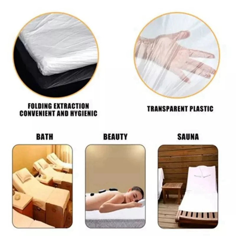 100Pcs Disposable Plastic Couch Cover