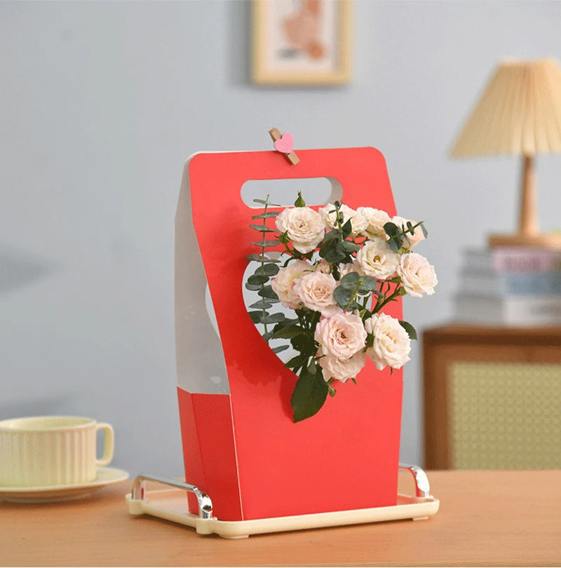 1Pc Rose Flower Wrapping Box Gift Bag