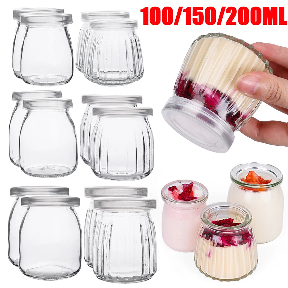 Glass Bottles with Lid