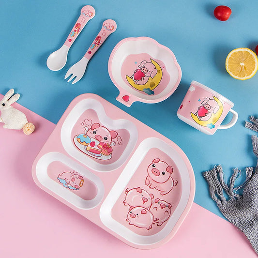 5-Piece Eco-Friendly Kids Feeding Set