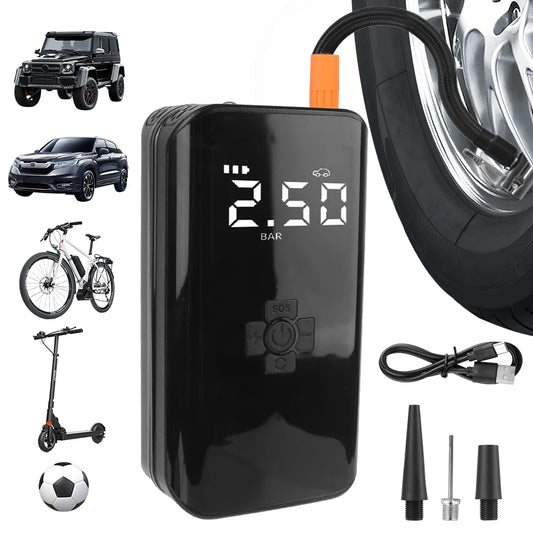 Wireless Tire Inflatable Pump Car Motorcycle Bicycle Electrical Air Pump